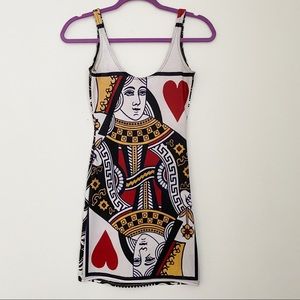 Blackmilk Queen of Hearts Mini Dress - Red, Black, White